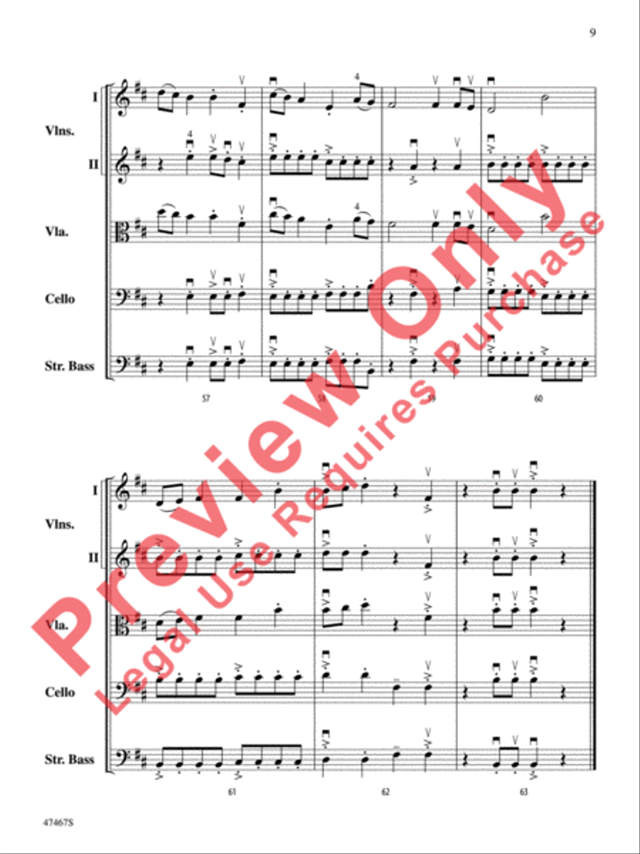 Falconer String Orchestra scores gallery preview page 10