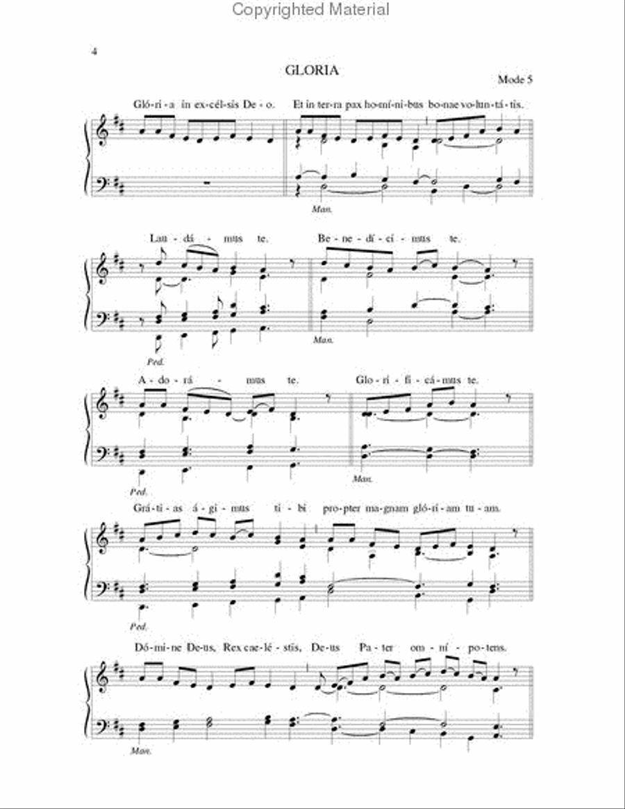 Missa de Angelis / Mass of the Angels - Choral / Accompaniment edition Unison Choir scores gallery preview page 3