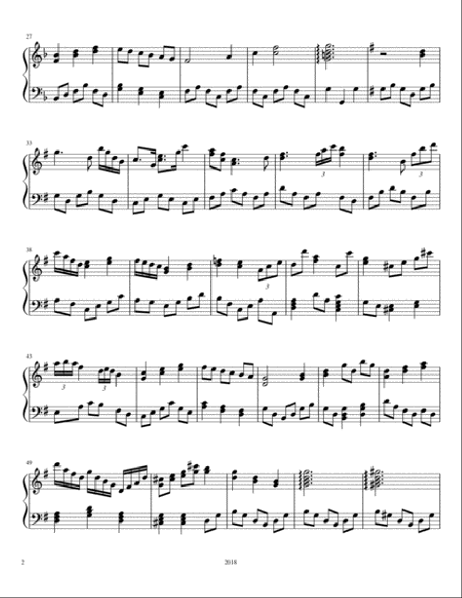 Todd's Journey Piano Solo scores gallery preview page 2