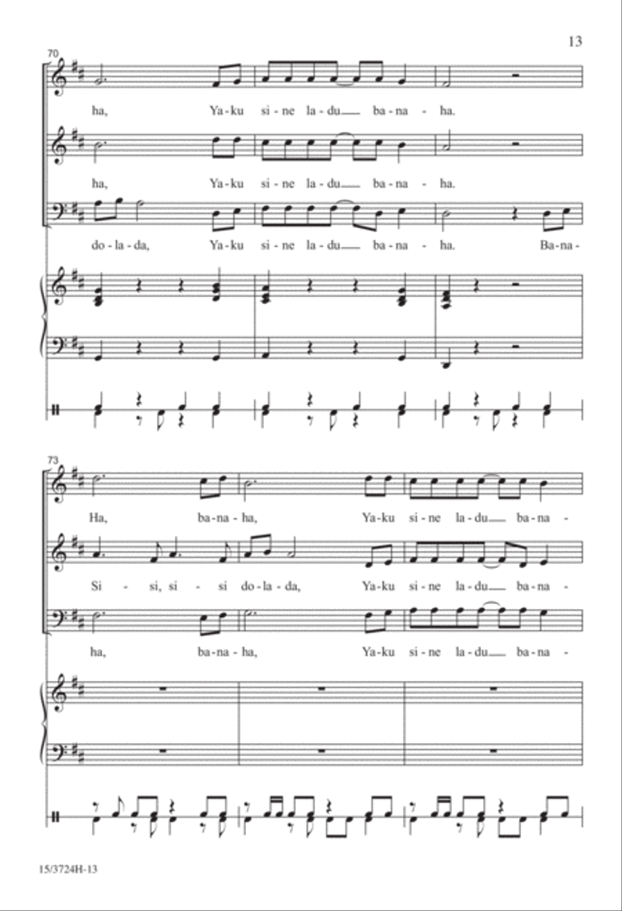 Banaha 3-Part scores gallery preview page 13