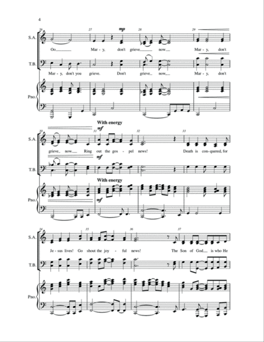 Ring Out the Gospel News 4-Part scores gallery preview page 3