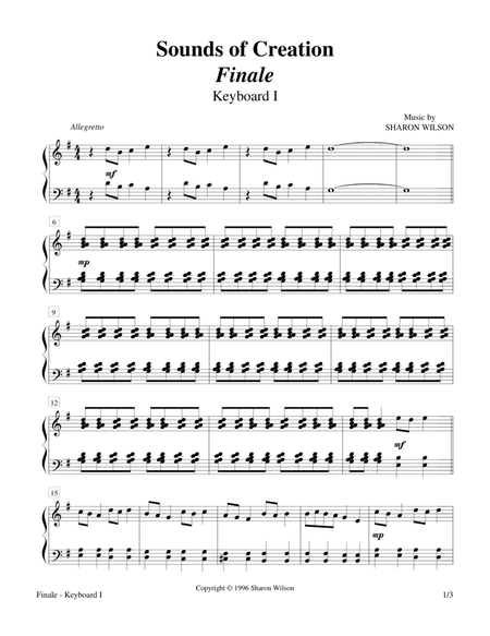 Sounds of Creation - Finale (Keyboard Duet; 2 Pianos, 4 Hands) image number null