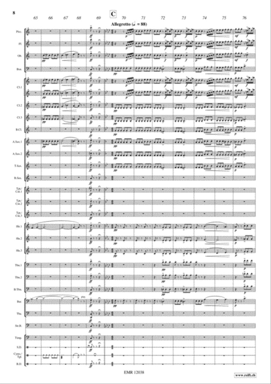 Die schone Galathee Die schone Galathee Concert Band scores gallery preview page 9
