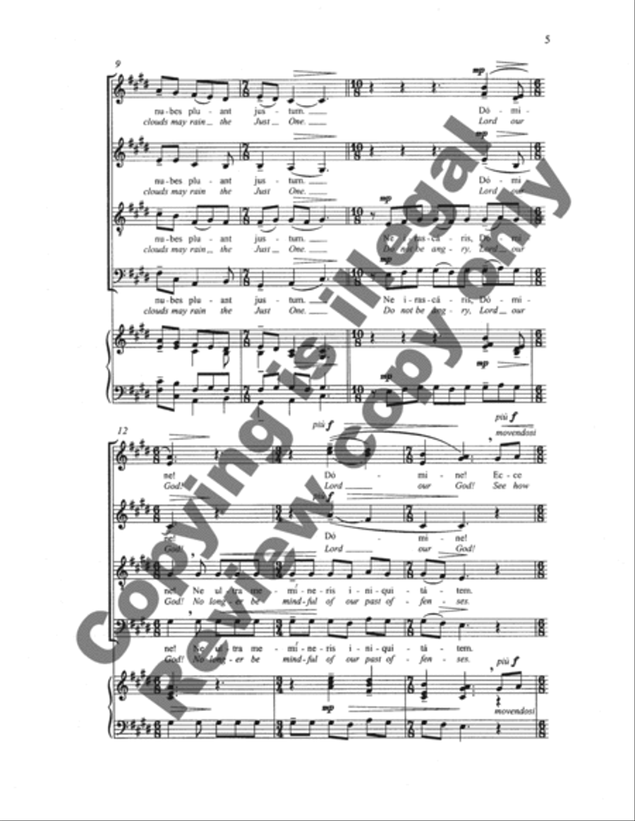 Four Motets on Plainsong Themes: 1. Rorate caeli desuper 4-Part scores gallery preview page 14