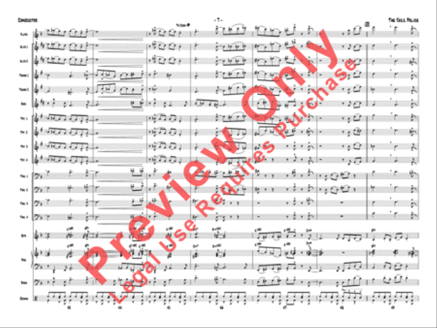 The Jazz Police The Jazz Police Jazz Ensemble scores gallery preview page 10