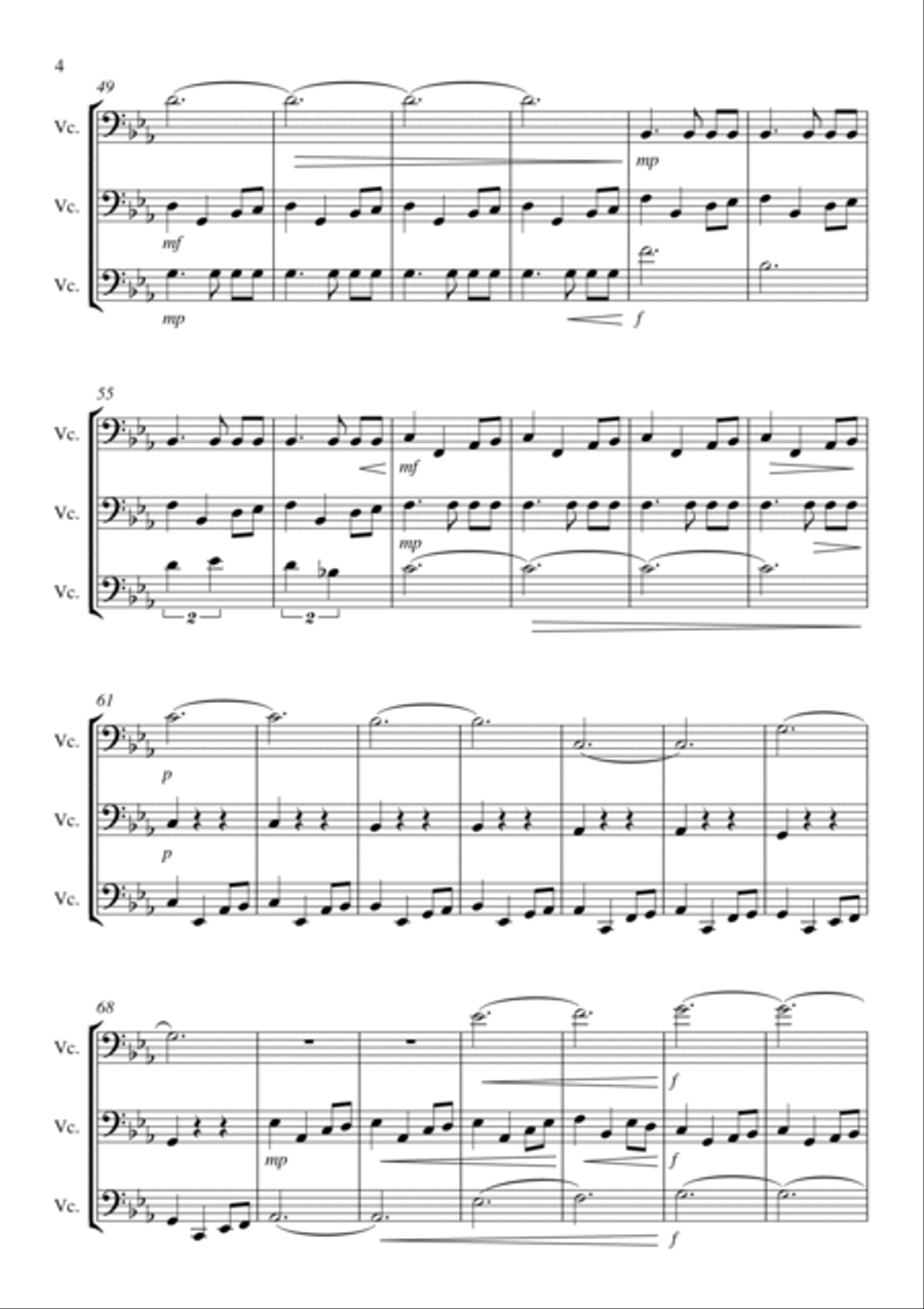 Game Of Thrones Game Of Thrones String Trio scores gallery preview page 4