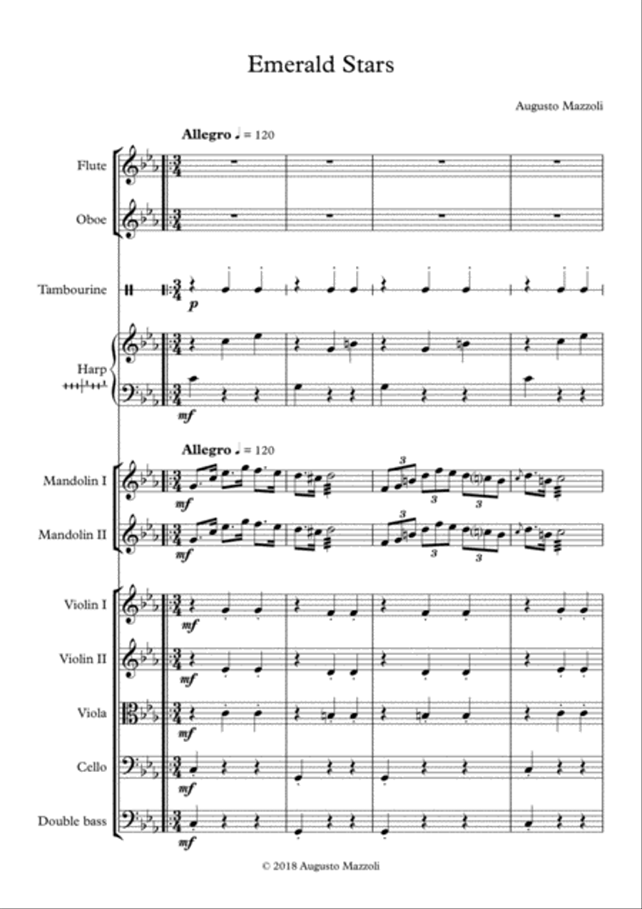 Emerald Stars Large Ensemble scores gallery preview page 1