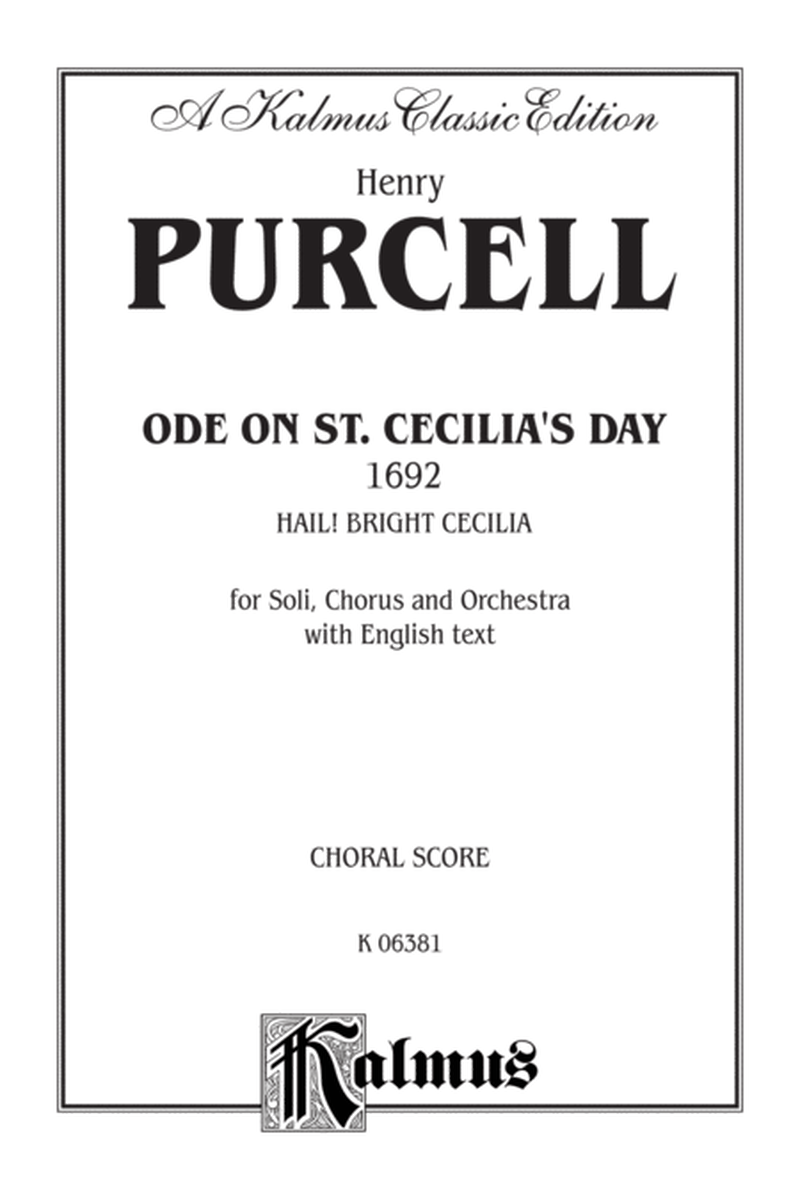 Ode to St. Cecilia's Day