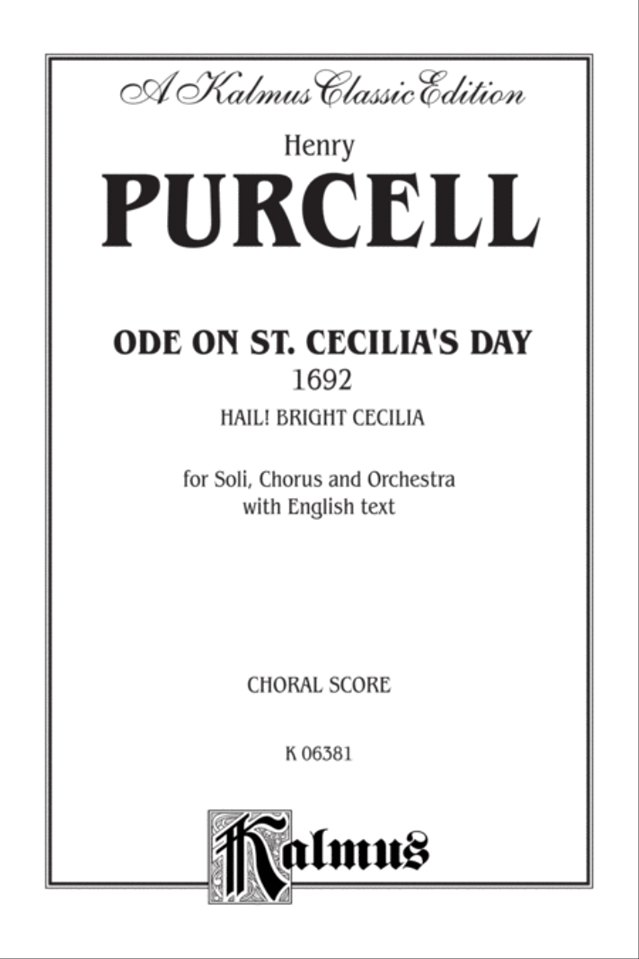 Ode to St. Cecilia's Day Ode to St. Cecilia's Day 4-Part scores gallery preview page 2