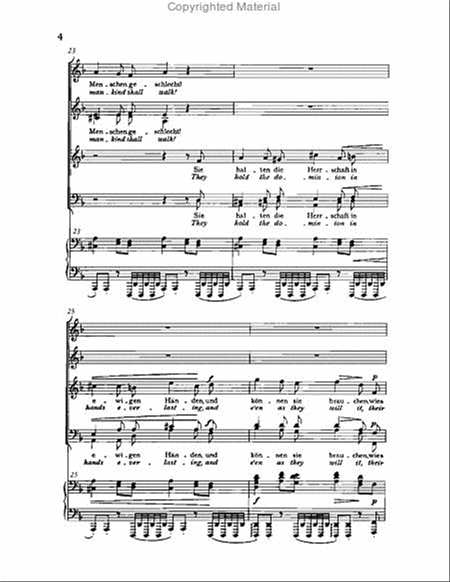 Gesang der Parzen, Op.89 Choir scores gallery preview page 4