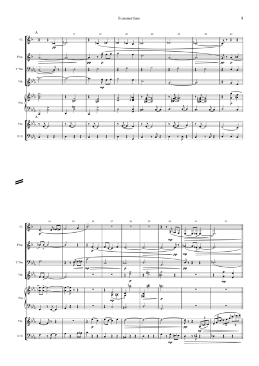 Summertime Small Ensemble scores gallery preview page 3