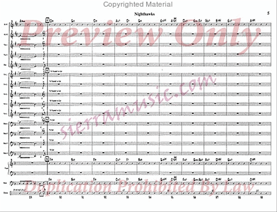 Nighthawks Nighthawks Jazz Ensemble scores gallery preview page 6