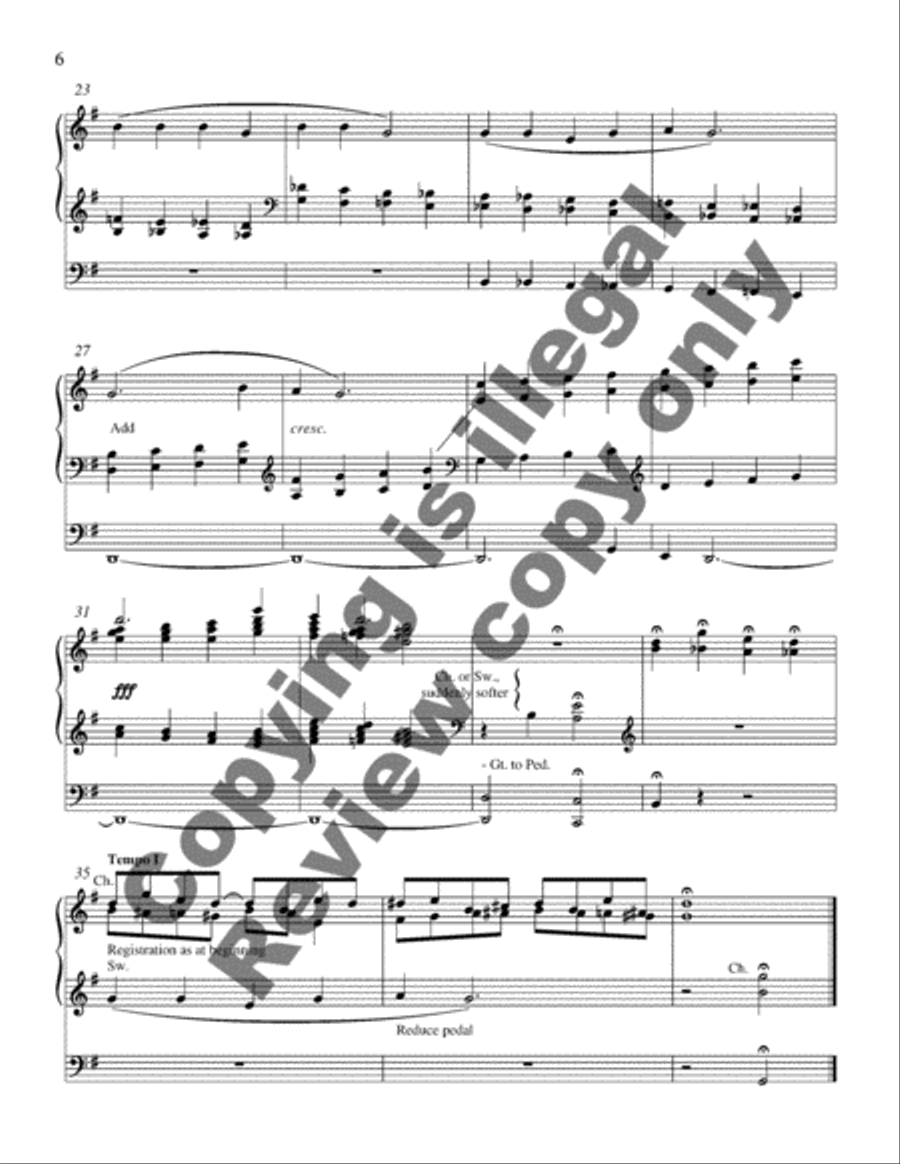 Prelude on the Spiritual O Fix Me (ECS/AGO African-American Organ Series) Organ scores gallery preview page 6
