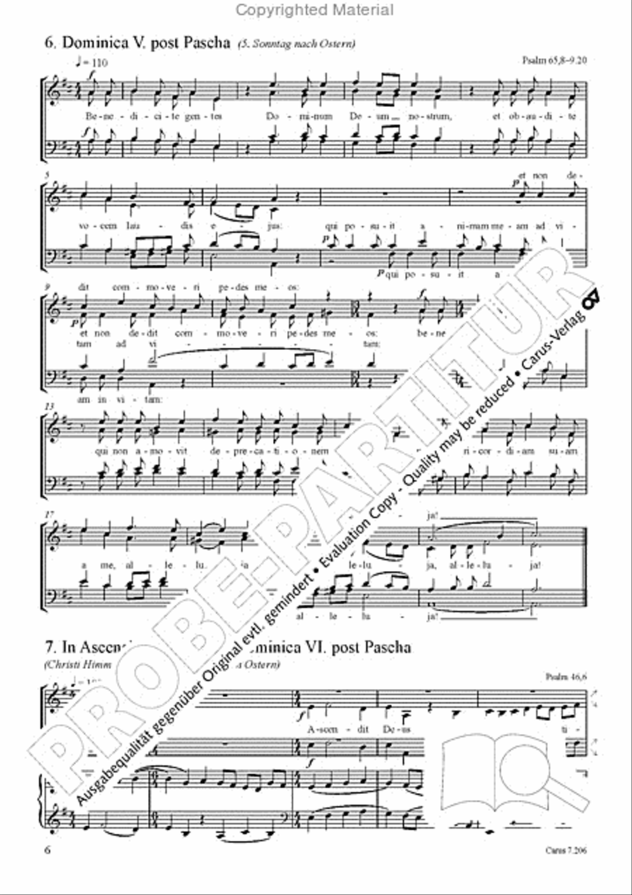 Rudolf Maros: Sieben Offertorien Score scores gallery preview page 7