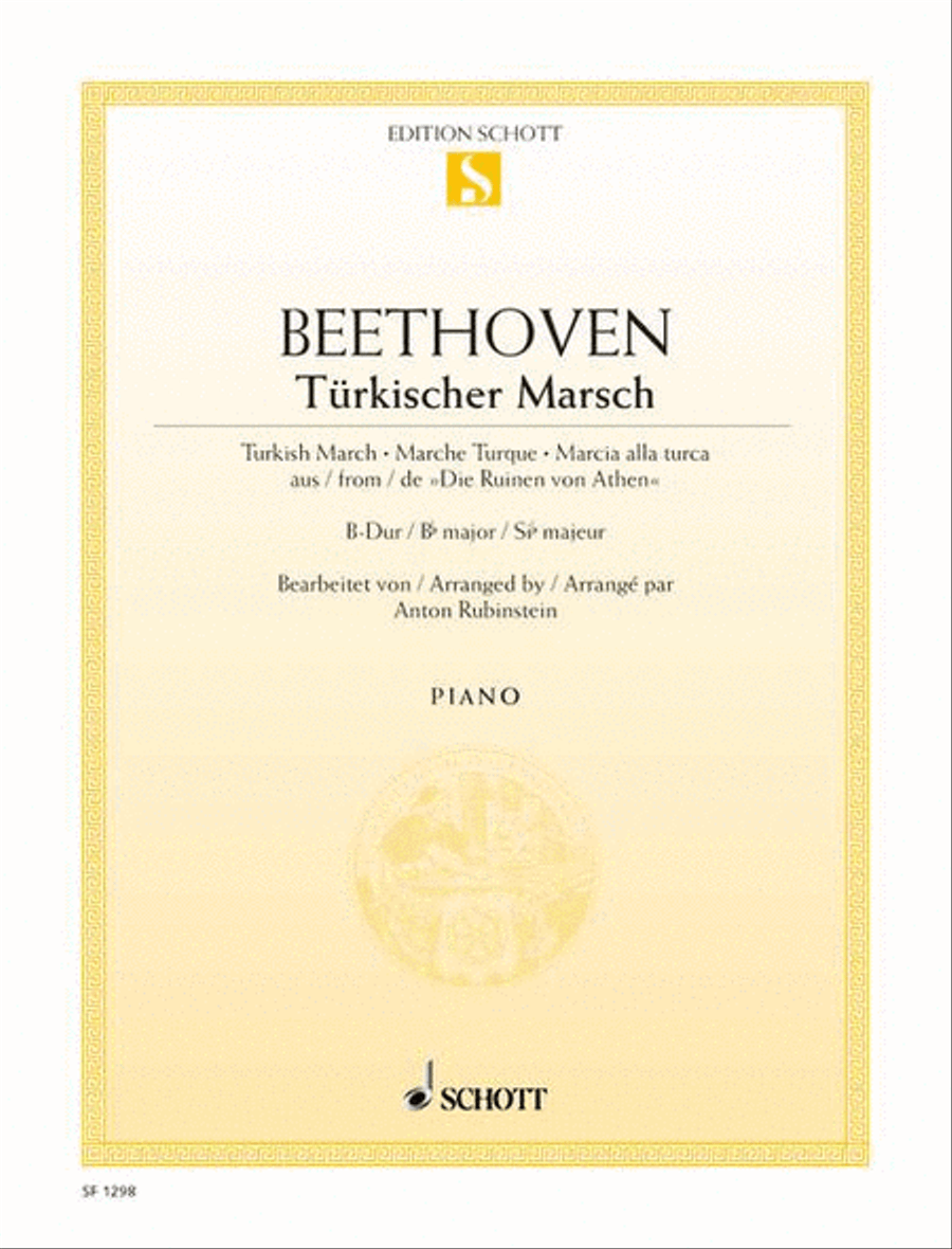 Marche Turque B major Marche Turque B major Piano Solo scores gallery preview page 1