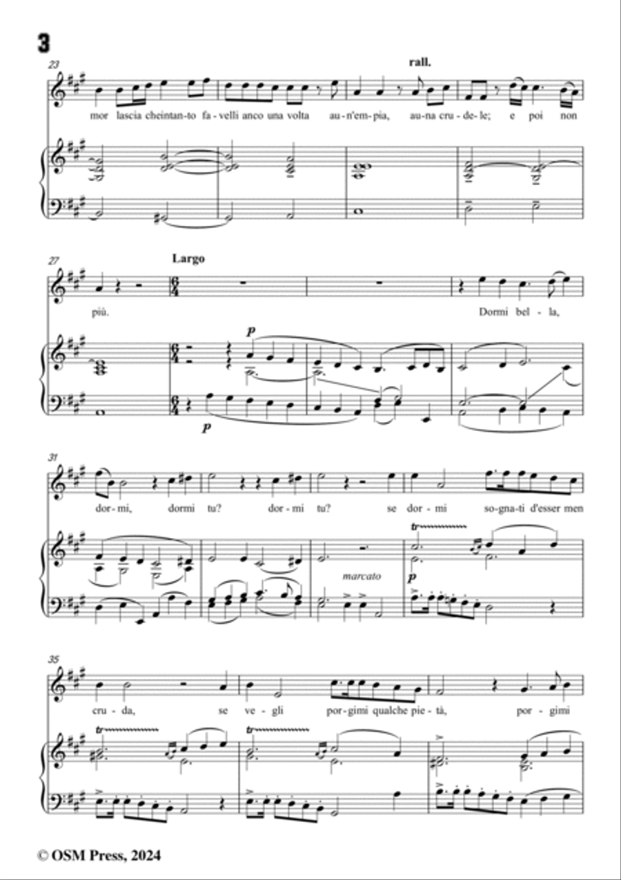 G. B. Bassani-Serenata,in A Major Voice scores gallery preview page 4