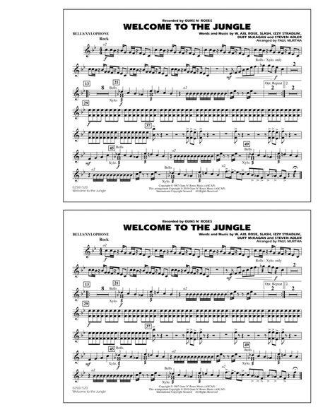 Welcome To The Jungle - Bells/Xylophone