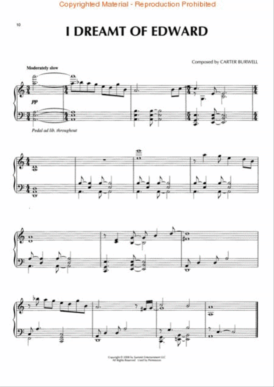 Twilight – The Score Piano Solo scores gallery preview page 4