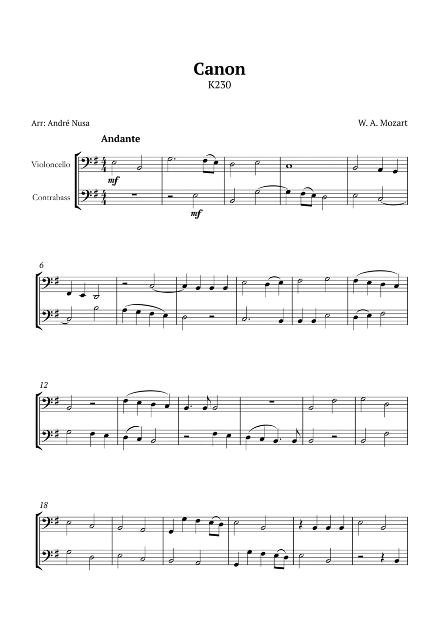 Canon K230 String Duet scores gallery preview page 1