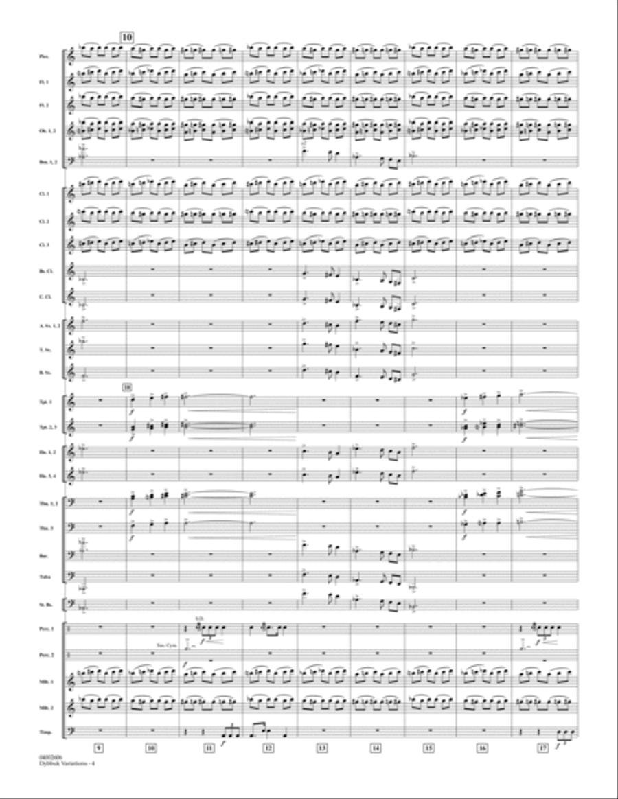 Dybbuk Variations - Conductor Score (Full Score) Conductor Score scores gallery preview page 4
