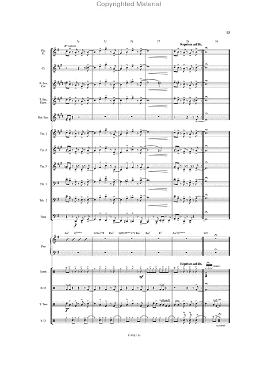 Birdland Birdland Marching Band scores gallery preview page 14
