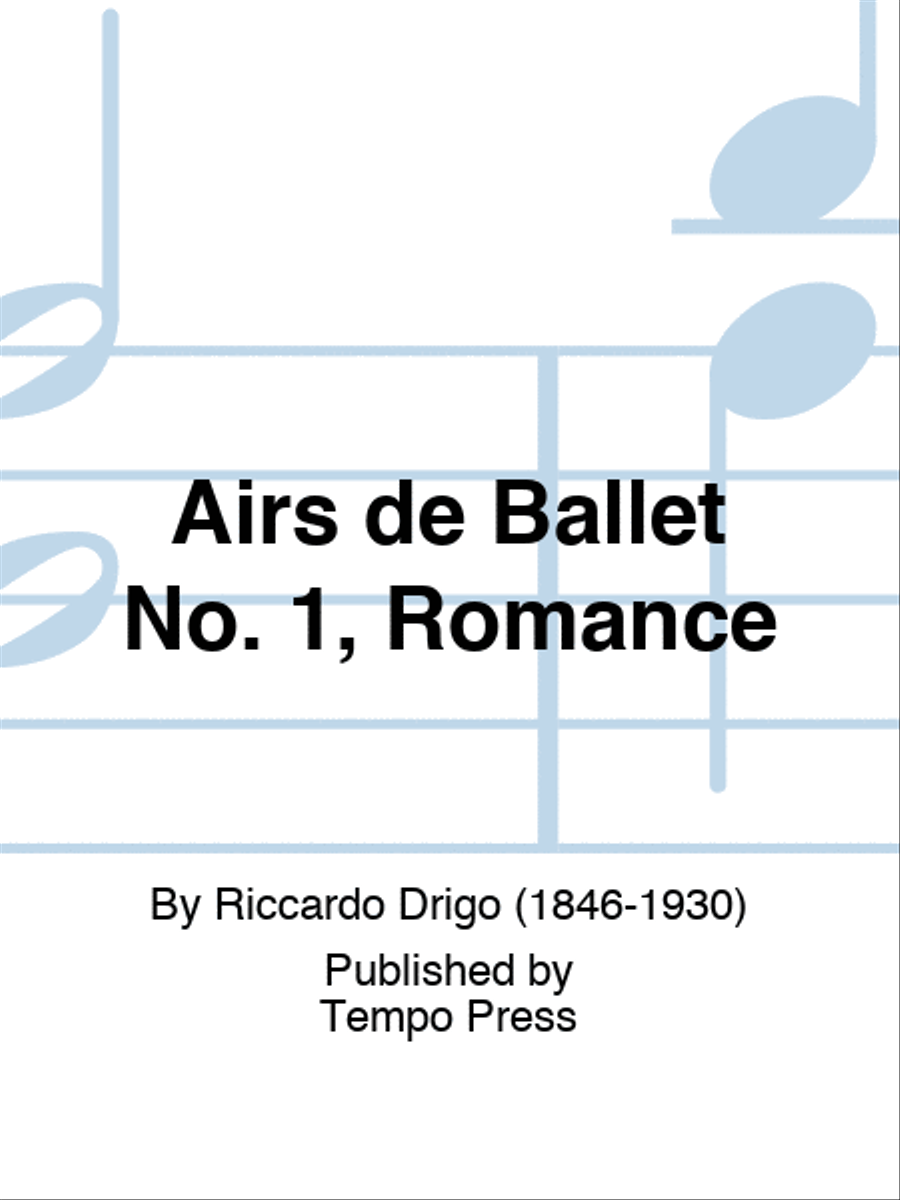 Airs de Ballet No. 1, Romance Piano scores gallery preview page 1