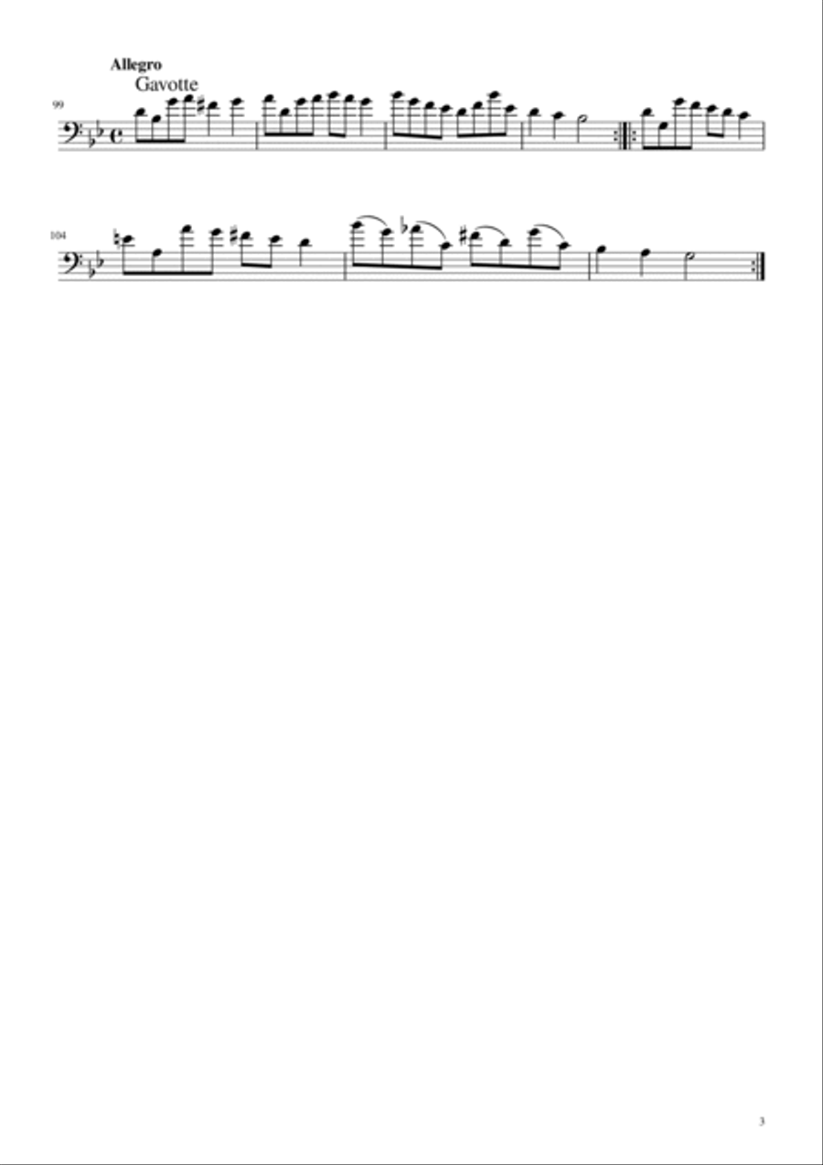 Trio Sonata in G Minor, RV 73 Euphonium scores gallery preview page 3
