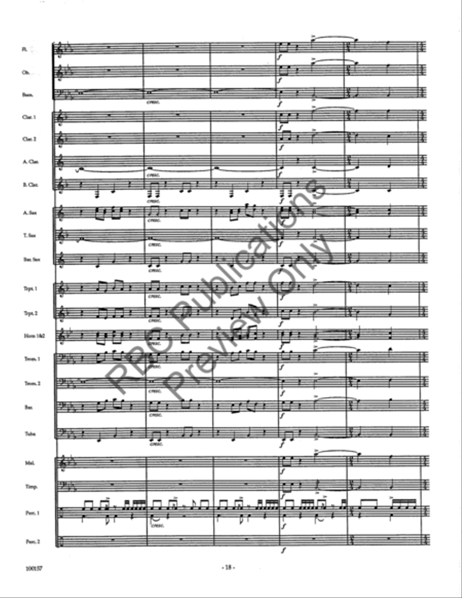 Dakota Morn (Score) Concert Band scores gallery preview page 20