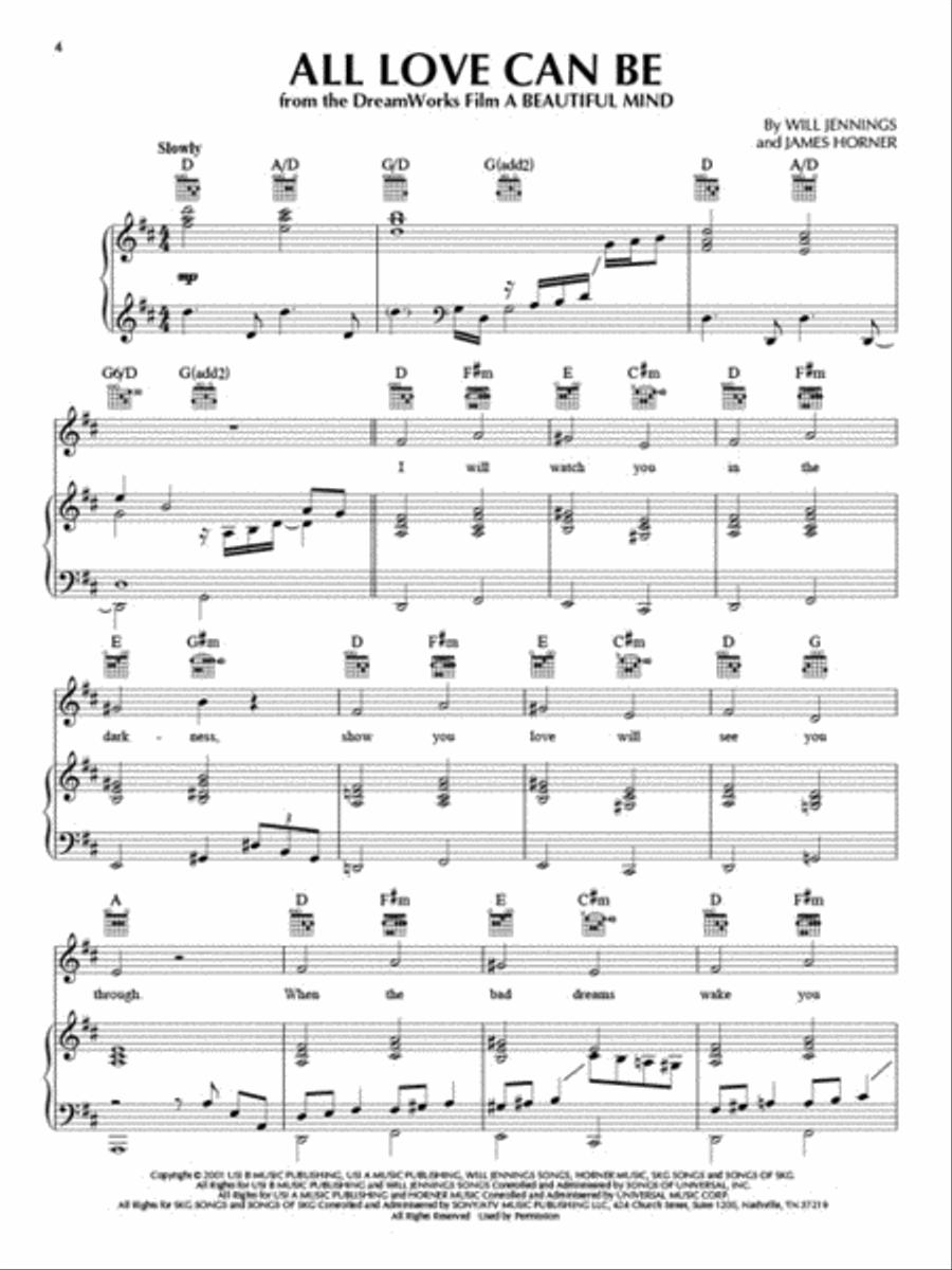 The James Horner Collection Piano, Vocal, Guitar scores gallery preview page 3