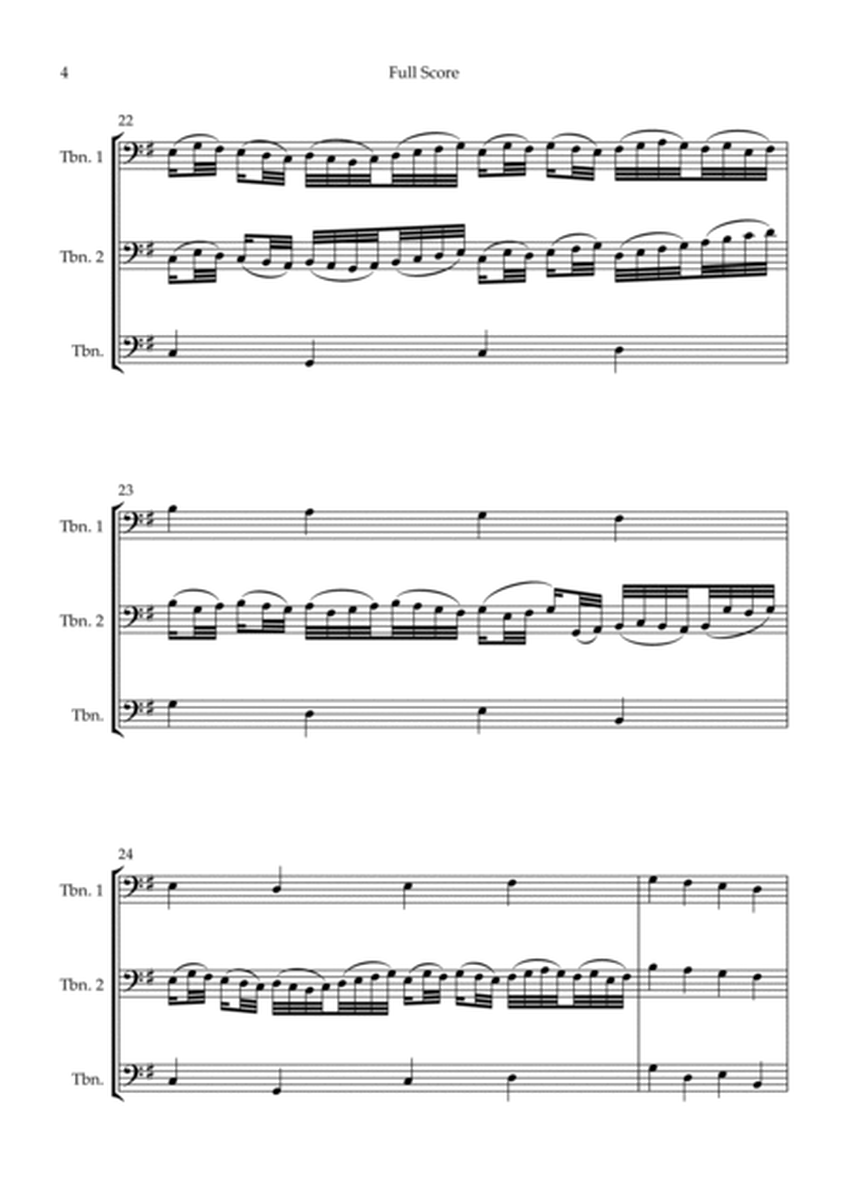 Canon - Johann Pachelbel (Wedding/Reduced Version) for Trombone Trio image number null