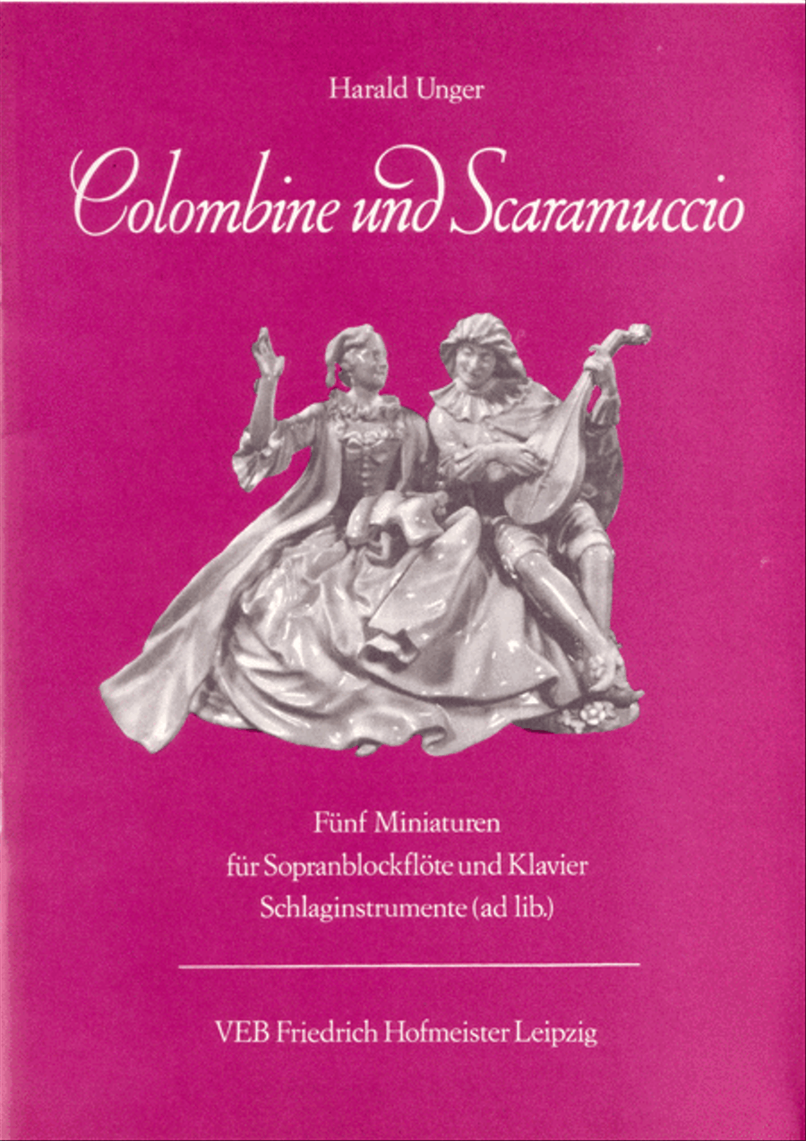 Colombine und Scaramuccio.
