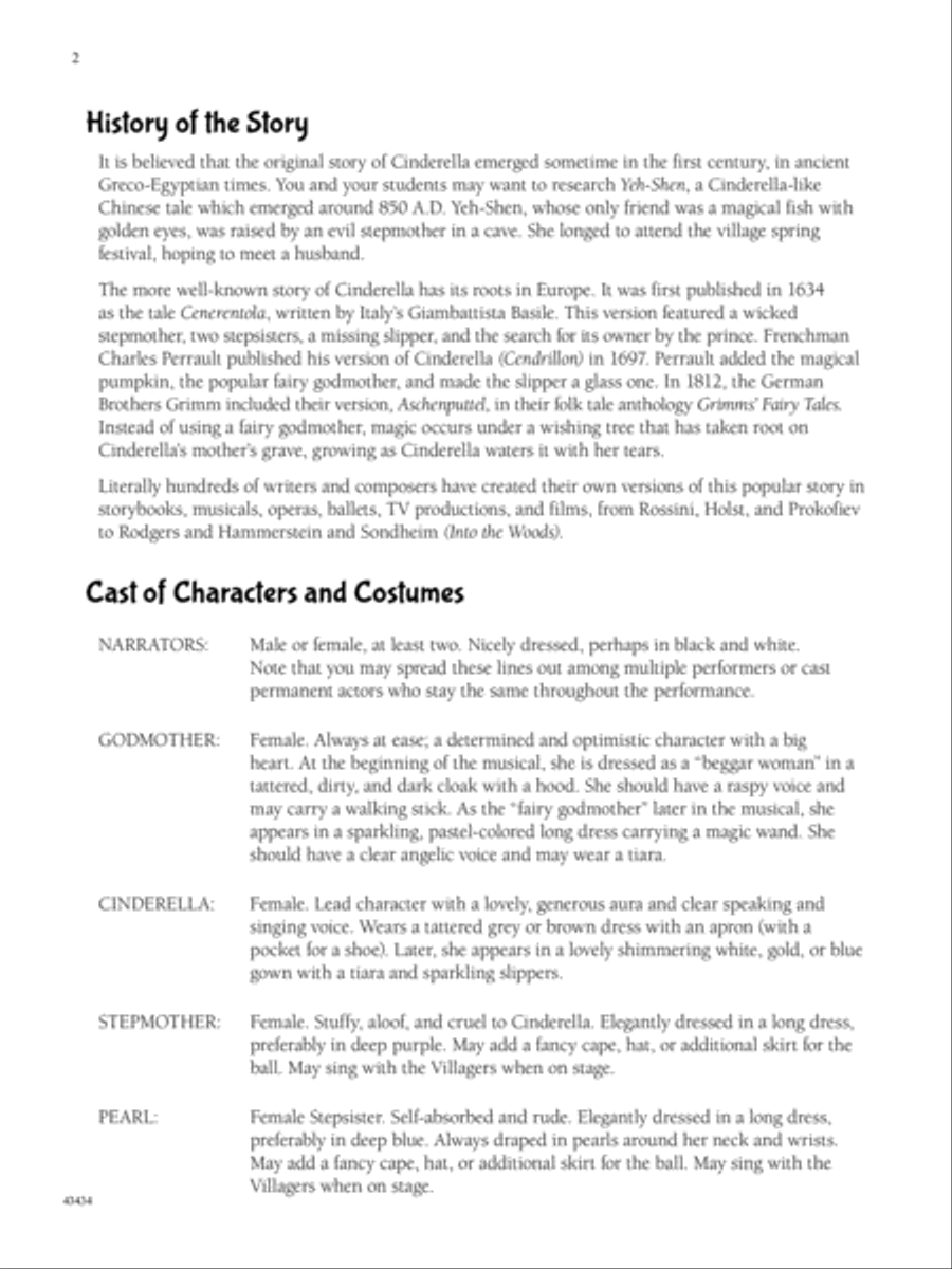 Cinderella. . . If the Shoe Fits! Voice scores gallery preview page 3