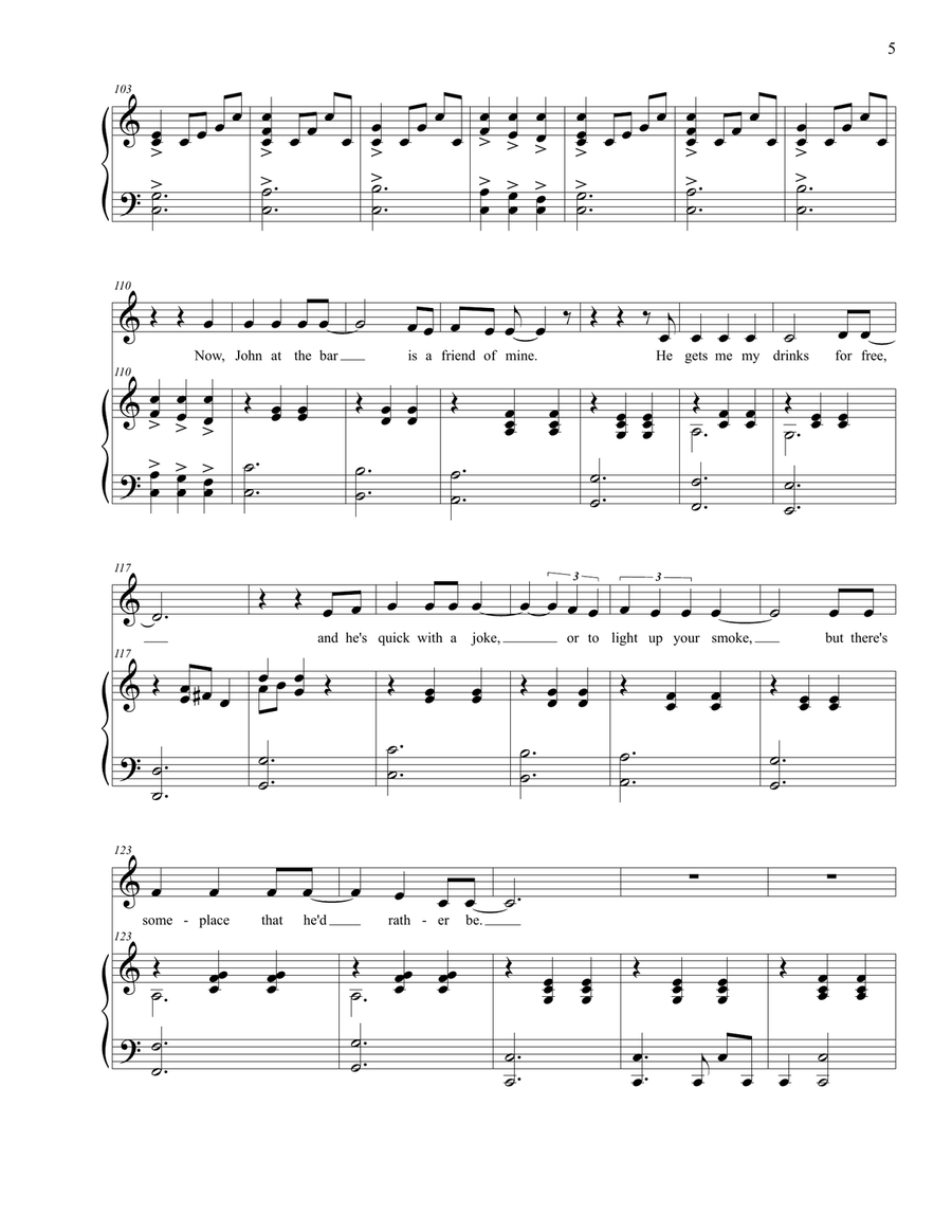 Piano Man Piano, Vocal scores gallery preview page 5