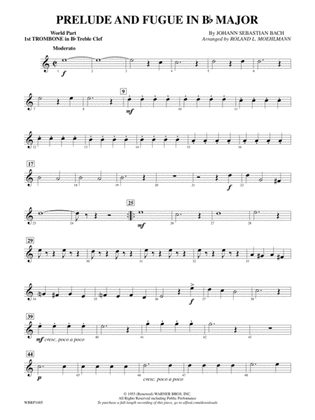 Prelude and Fugue in B-Flat Major: (wp) 1st B-flat Trombone T.C.