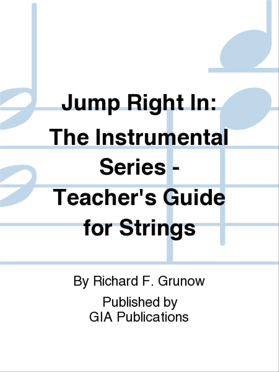 Jump Right In: Teacher's Guide for Books 1 & 2 - Strings Teacher Editions scores gallery preview page 1