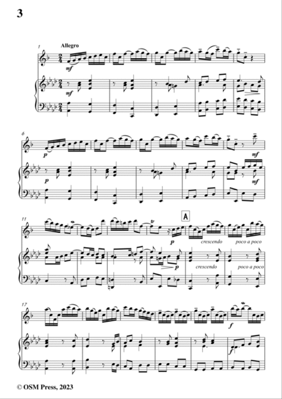 Handel-Sonata No.6,for Alto Saxophone and Piano Alto Saxophone scores gallery preview page 4