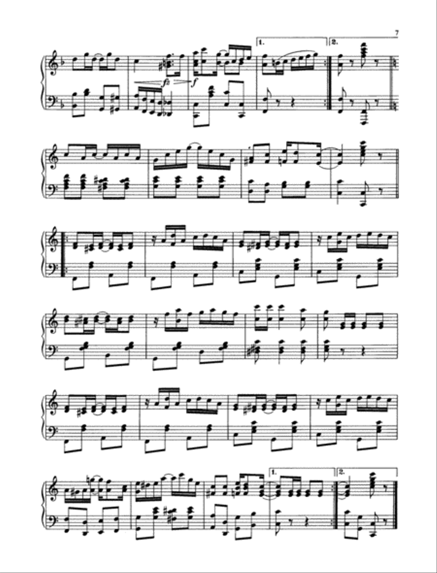 Famous Ragtimes 1 Piano Solo scores gallery preview page 4