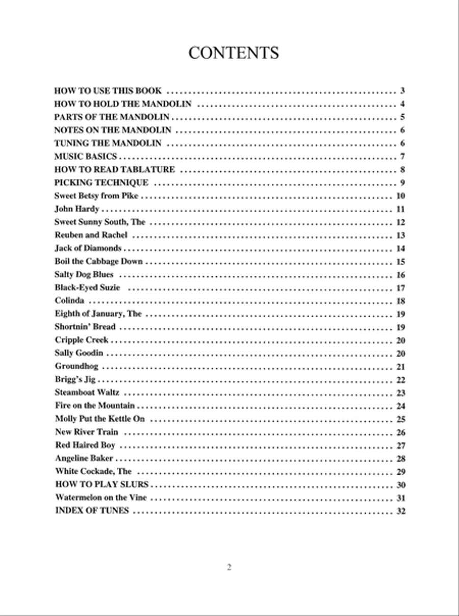 Easiest Mandolin Tunes for Children Mandolin scores gallery preview page 3