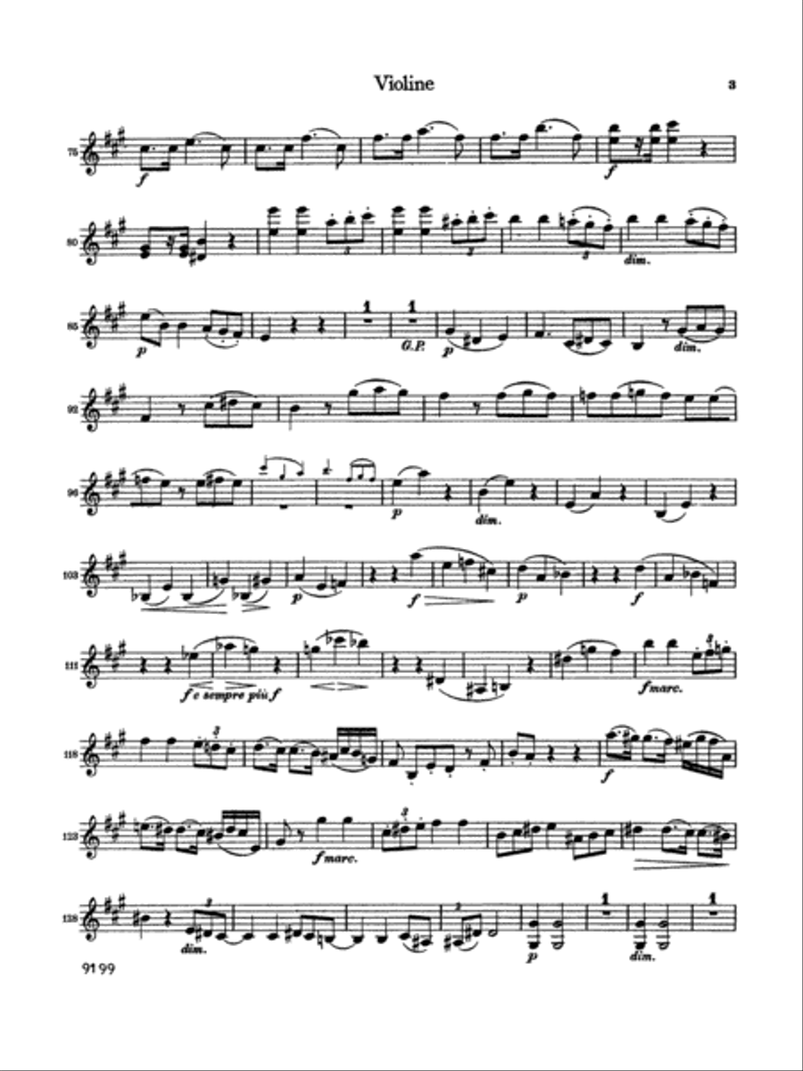 Brahms: Sonata in A Major, Op. 100 Violin scores gallery preview page 3