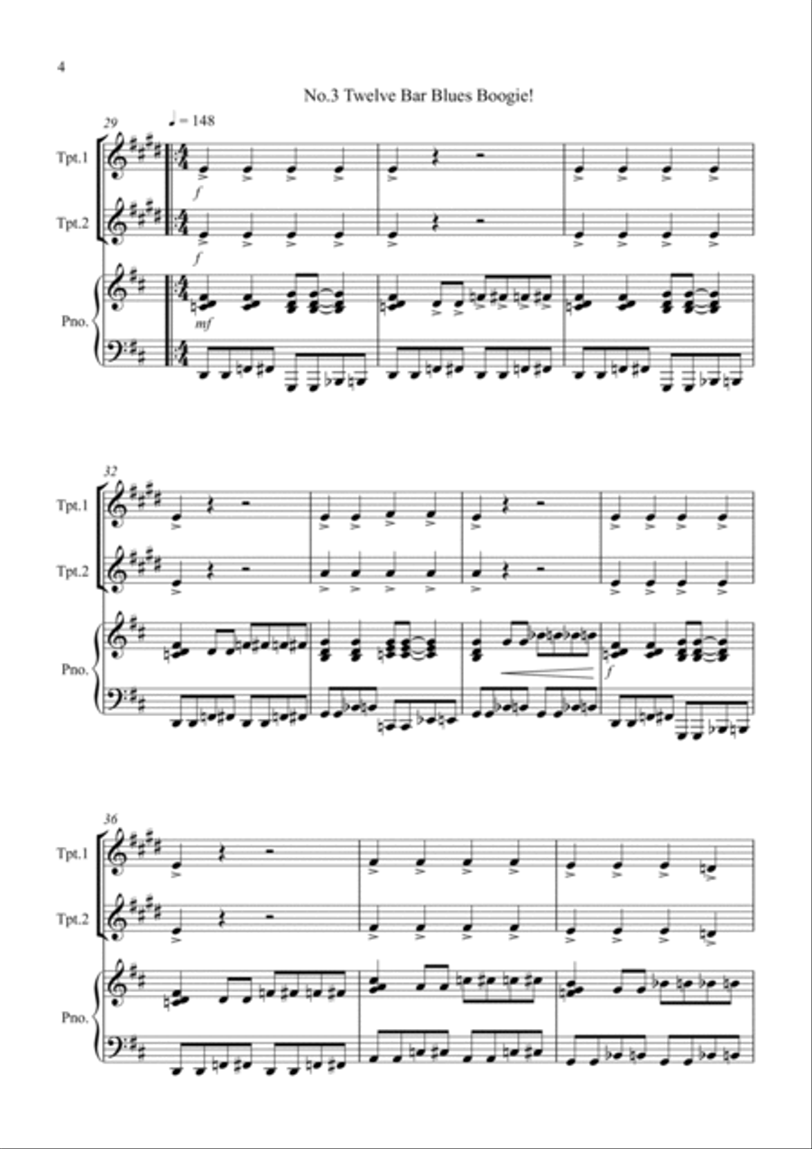 Fun for All! for Trumpets and Piano Trumpet Duet scores gallery preview page 4