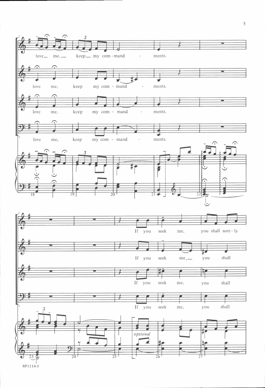 If You Love Me If You Love Me 4-Part scores gallery preview page 4
