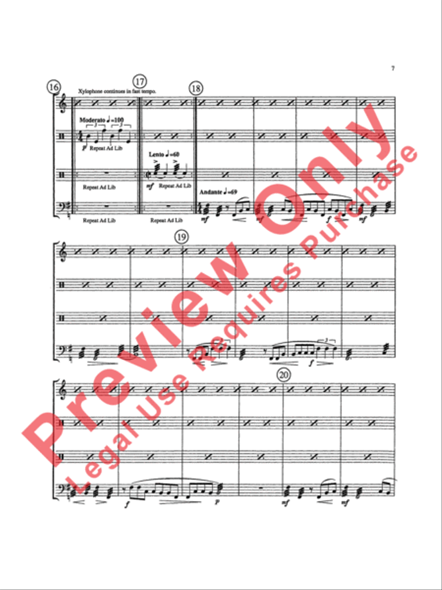 Triptych Percussion Ensemble scores gallery preview page 10
