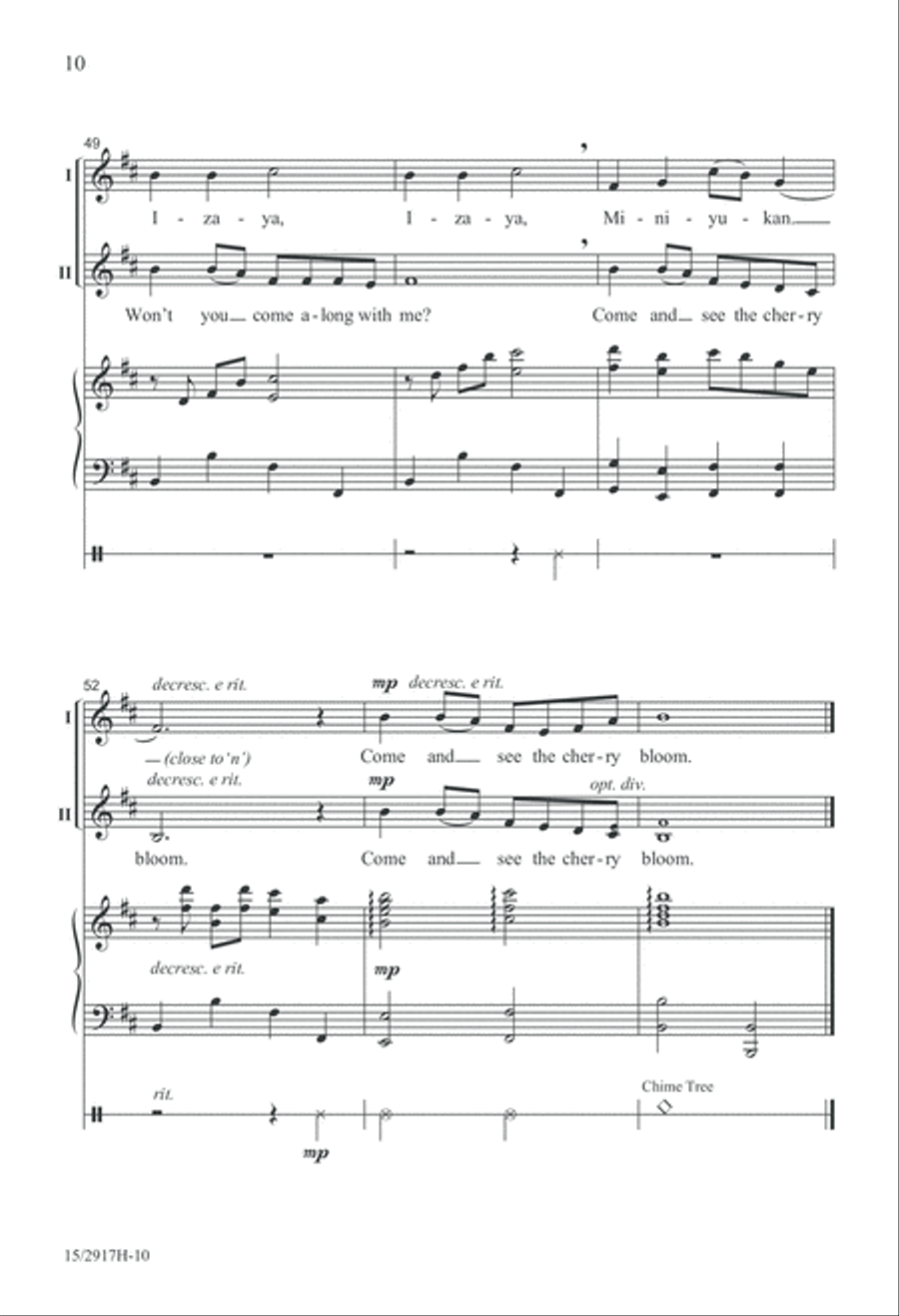 Cherry Blossoms 2-Part scores gallery preview page 10