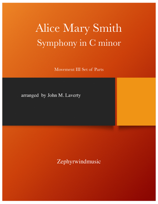 Book cover for Symphony in C minor Movement III Parts