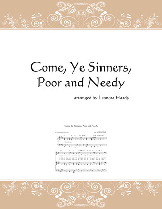 Come Ye Sinners, Poor and Needy