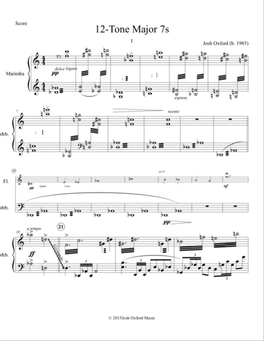 12-Tone Major Sevens 12-Tone Major Sevens Flute scores gallery preview page 2