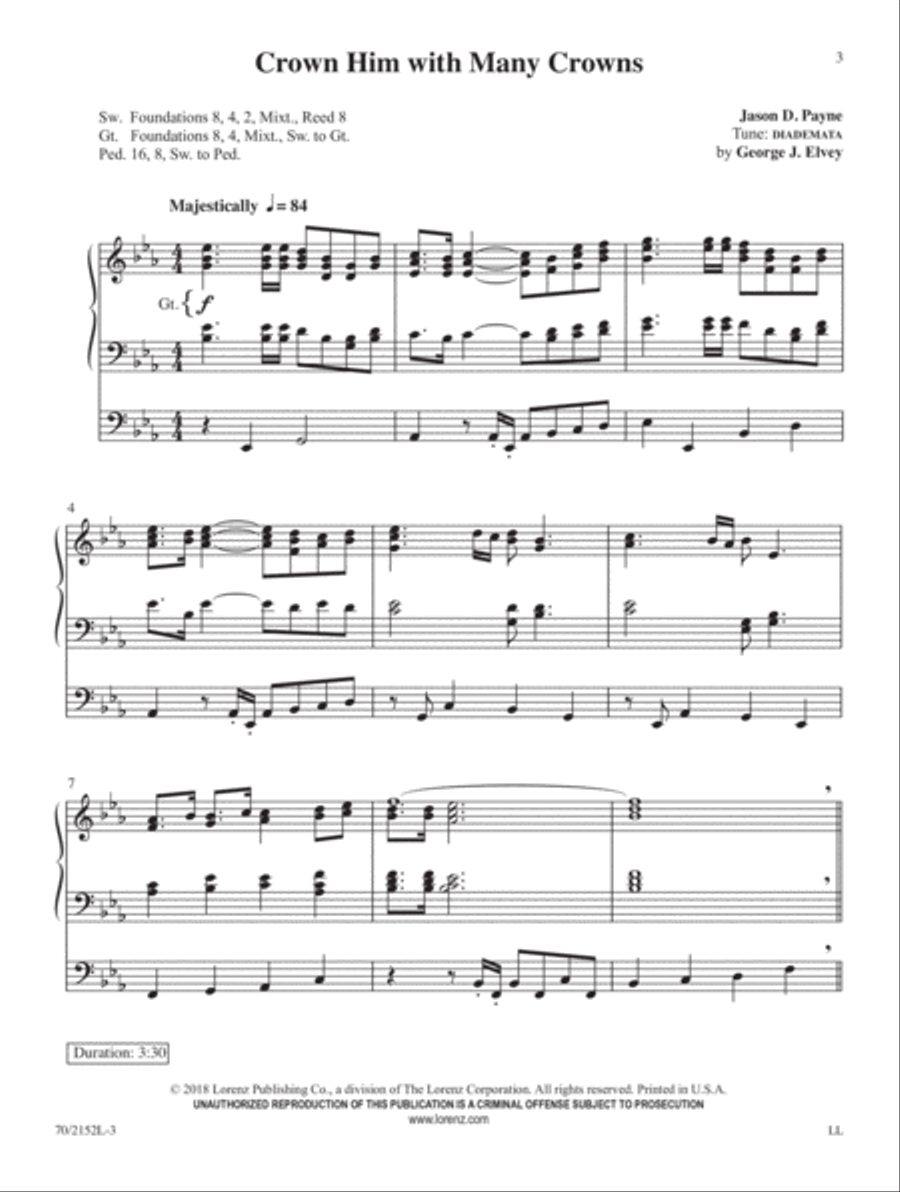 Easter Jubilation Organ Solo scores gallery preview page 3