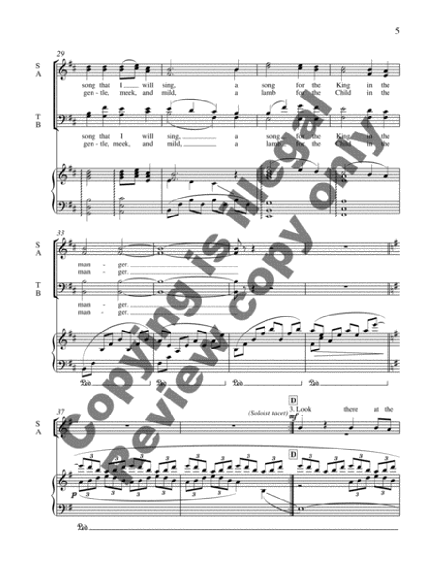Shepherd's Song at Christmas Divisi scores gallery preview page 5