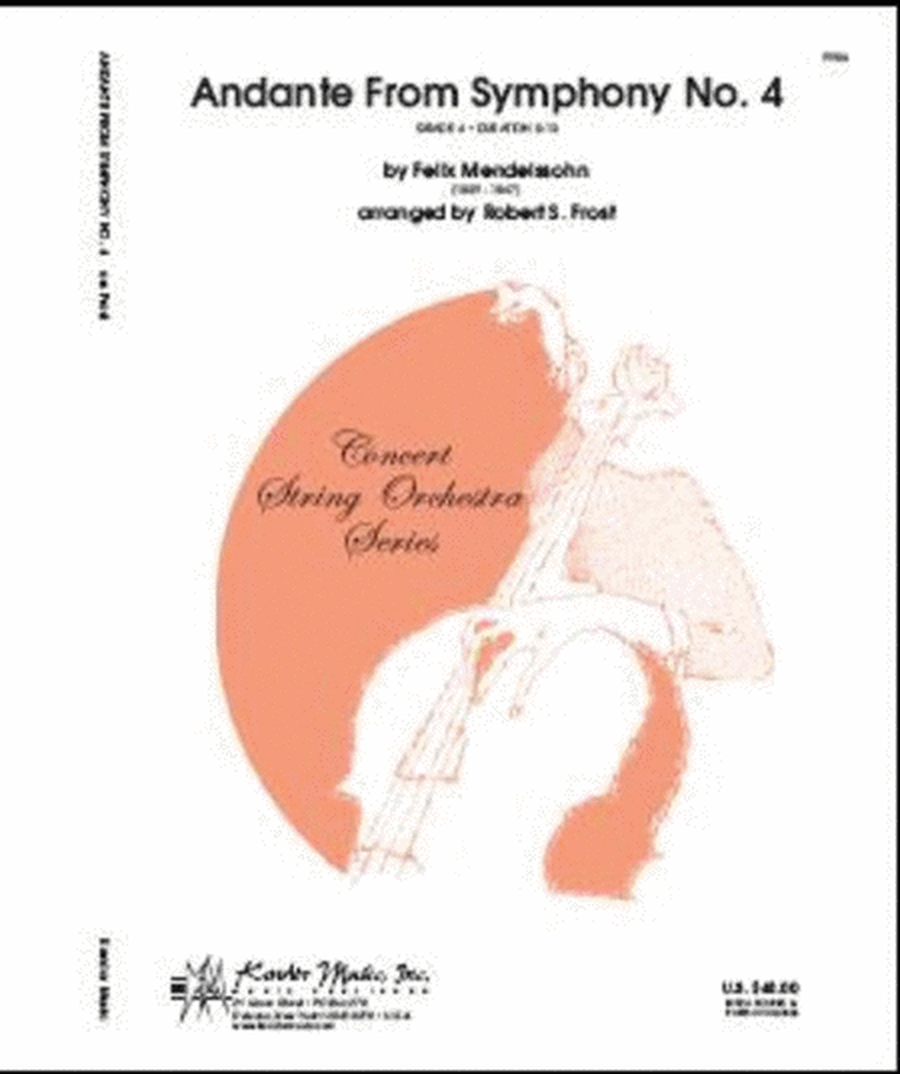 Andante From Symphony No 4 Arr Frost So Sc/Pts