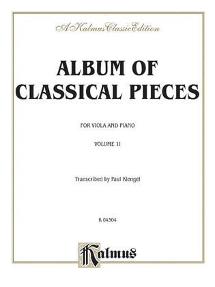 Book cover for Album of Classical Pieces, Volume 2